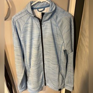 Adidas Baby Blue Climalite Full Zip Athletic Jacket